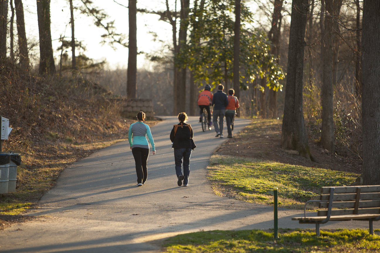 Residents walking on the Carolina Thread Trail