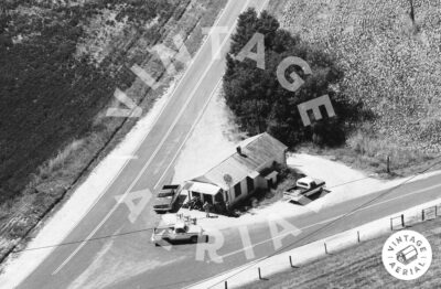 This aerial photo from vintageaerial.com shows Randall's Country Store. Robert Lee's father owned the store, and Robert helped run it after he passed.